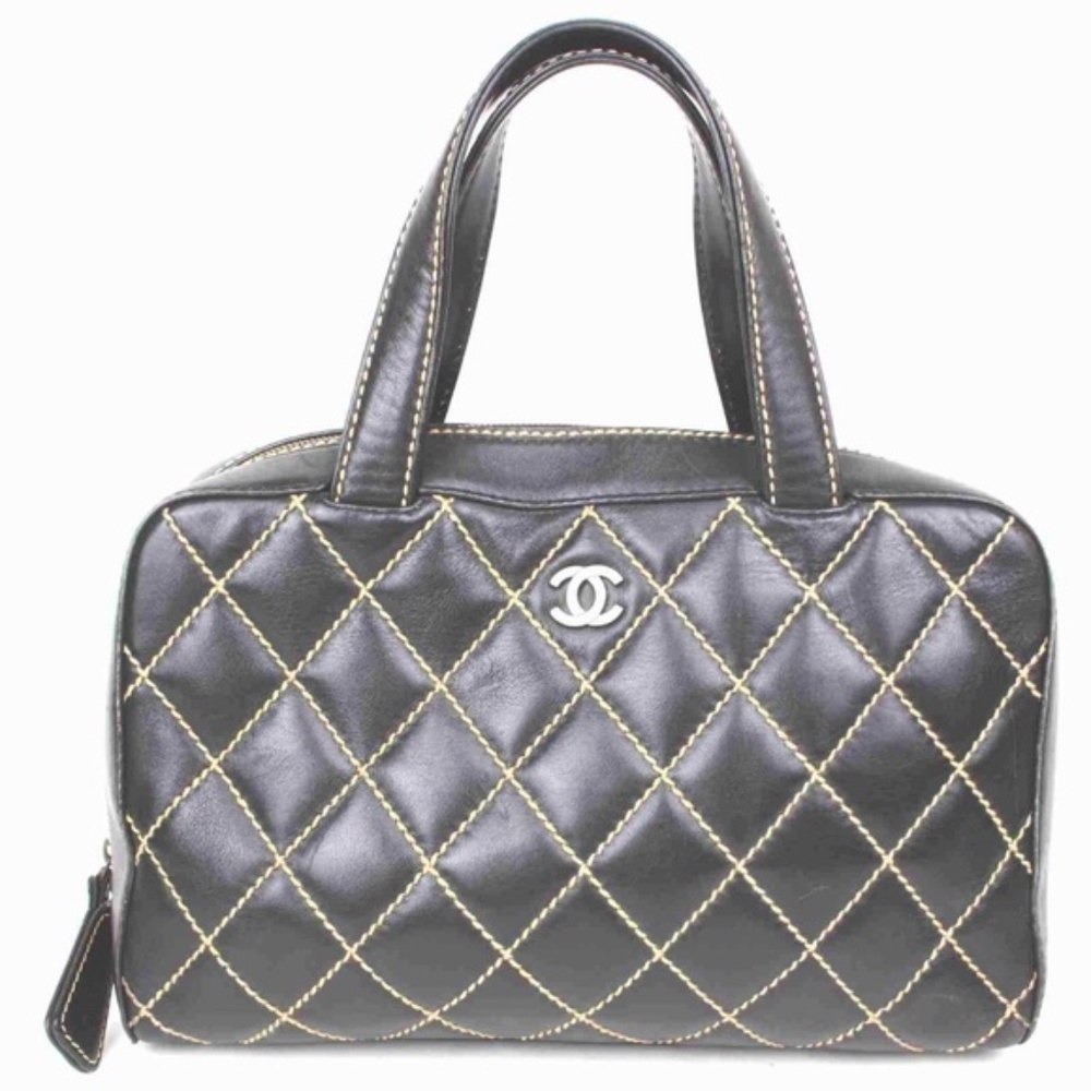 Chanel Wild Stich Black Leather bag
